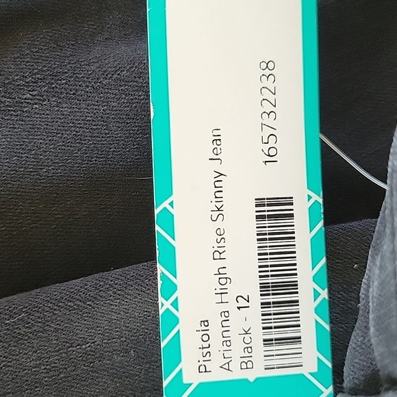 Pistola Midnight Black High Rise Skinny Stretch Jeans Indie Grunge NWT Sz 31 - Picture 9 of 9